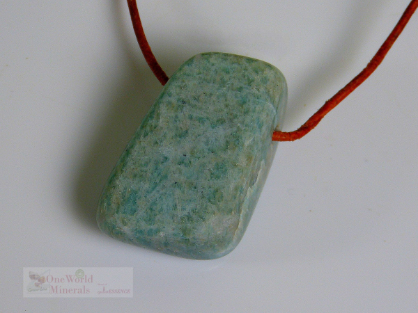 Amazonit, 3 Stück Anhänger, gebohrt